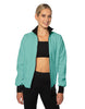 Solid Pique High Collar Jockey Jacket No Pocket