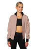 Solid Pique High Collar Jockey Jacket No Pocket