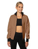Solid Pique High Collar Jockey Jacket No Pocket