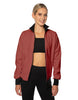 Solid Pique High Collar Jockey Jacket No Pocket