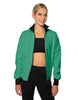 Solid Pique High Collar Jockey Jacket No Pocket