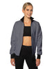 Solid Pique High Collar Jockey Jacket No Pocket