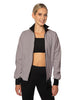 Solid Pique High Collar Jockey Jacket No Pocket