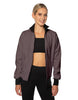 Solid Pique High Collar Jockey Jacket No Pocket