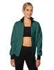 Solid Pique High Collar Jockey Jacket No Pocket