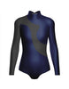 Solid Shadows Leotard with Mesh