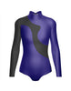 Solid Shadows Leotard with Mesh