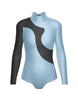 Solid Shadows Leotard with Mesh