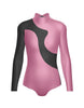 Solid Shadows Leotard with Mesh
