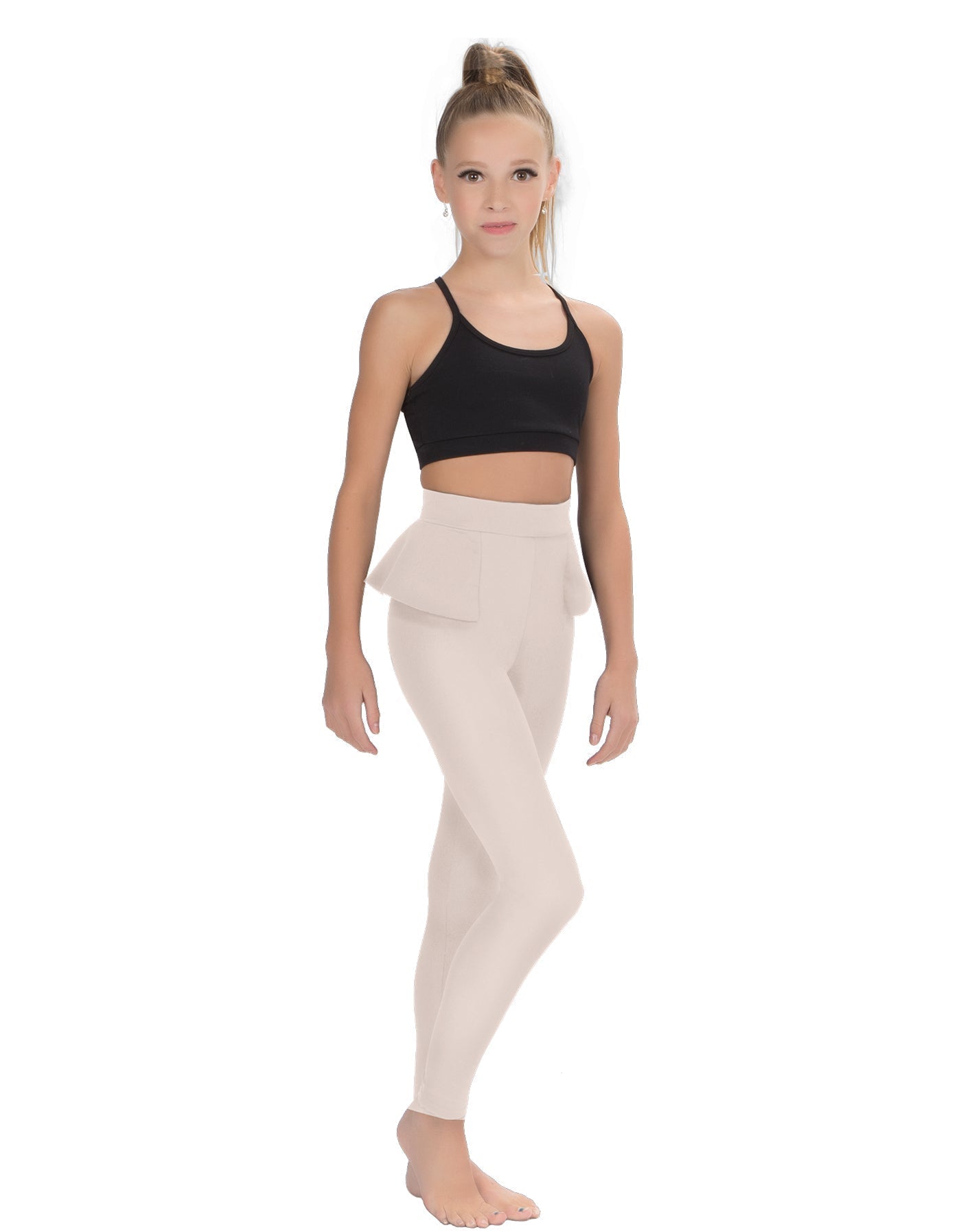 Solid Lycra Peplum Pants