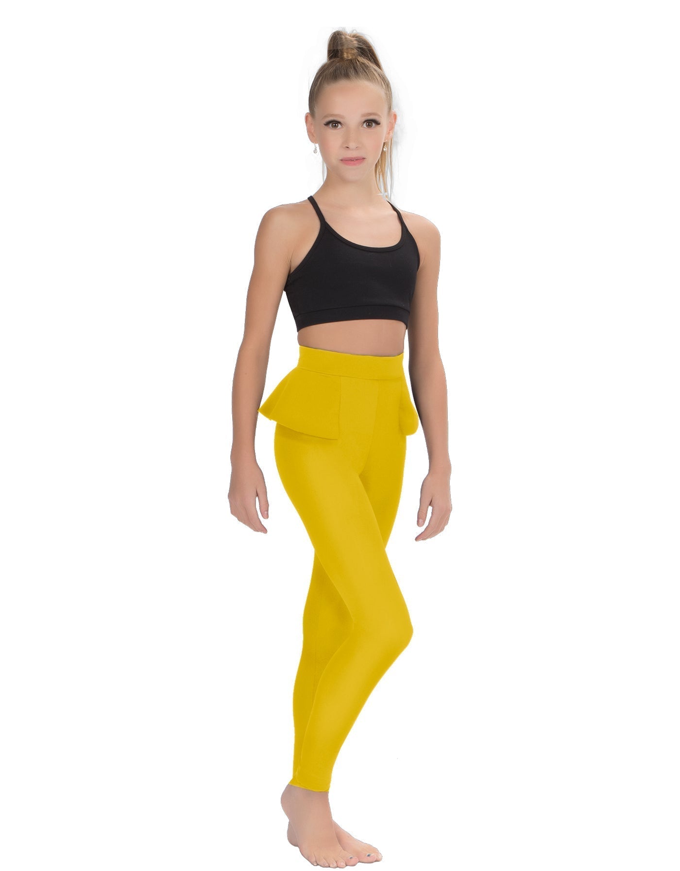 Solid Lycra Peplum Pants
