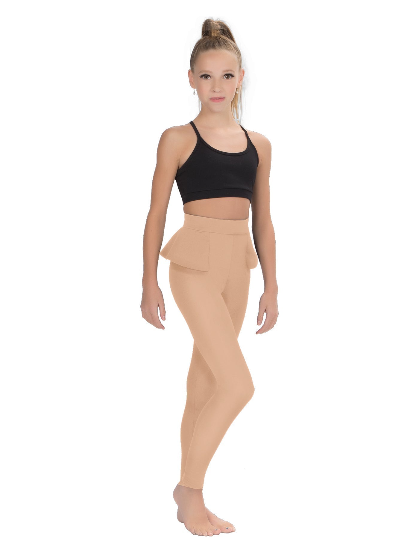 Solid Lycra Peplum Pants