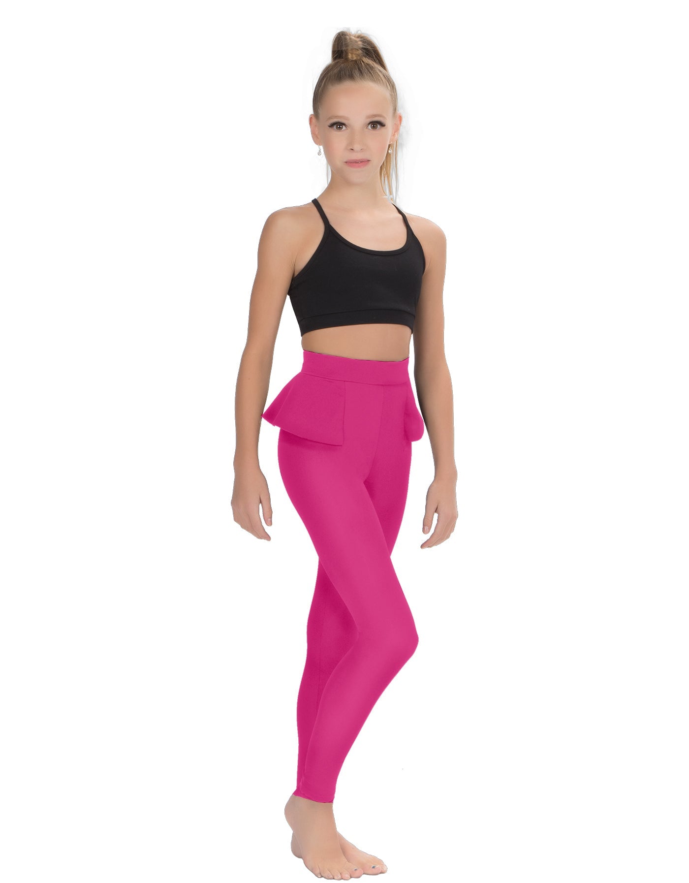 Solid Lycra Peplum Pants