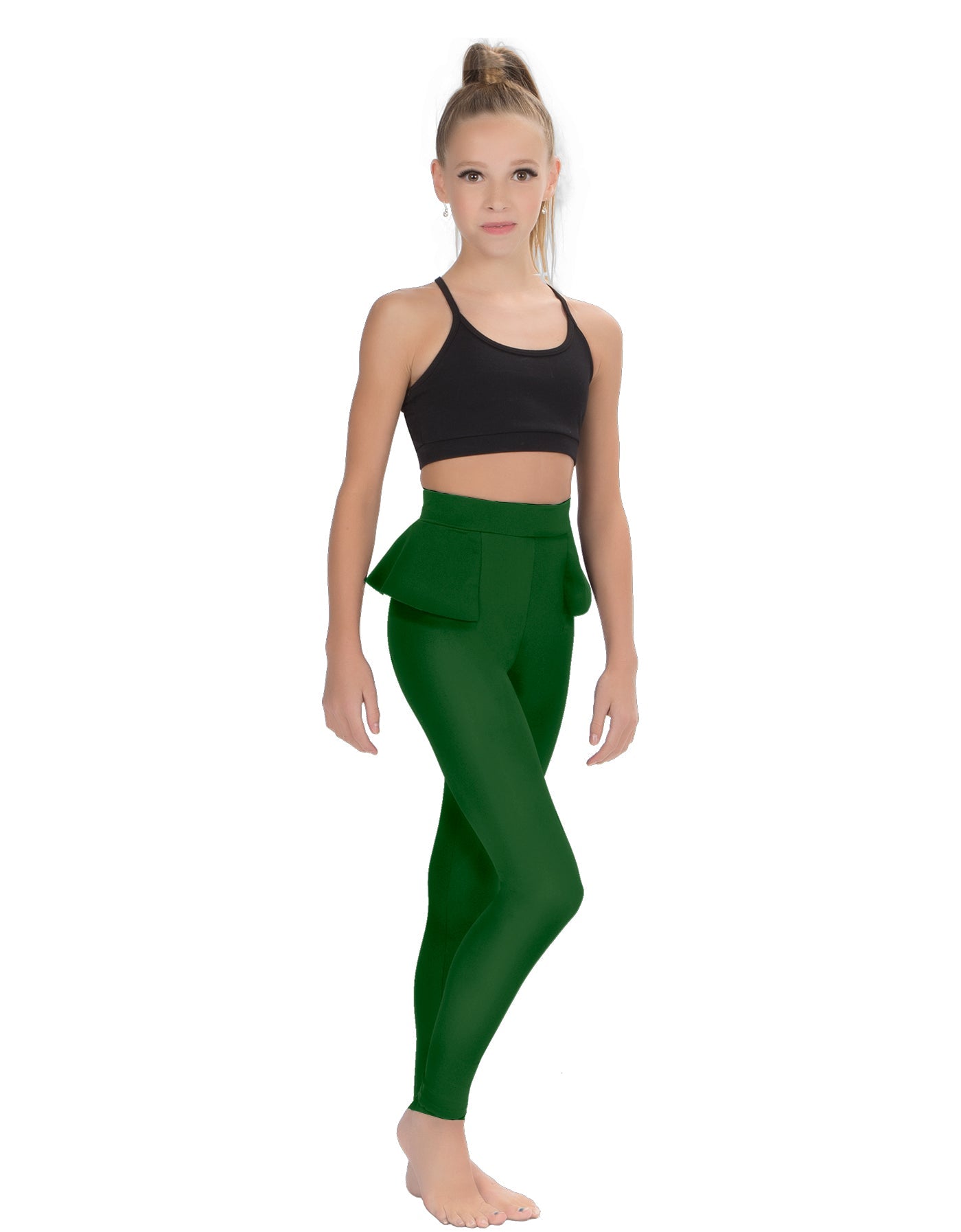 Solid Lycra Peplum Pants