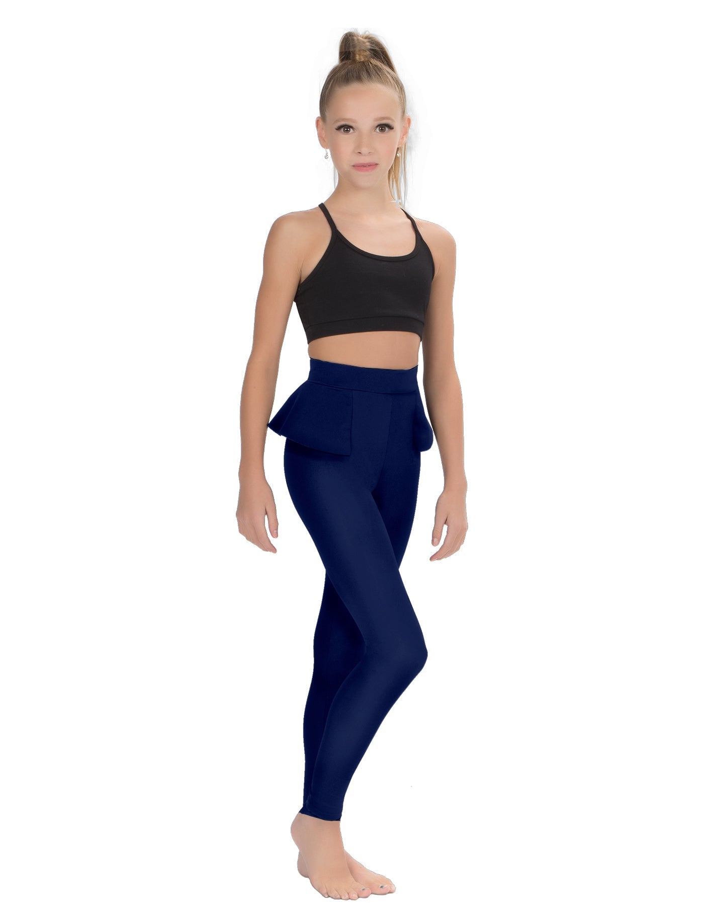 Solid Lycra Peplum Pants