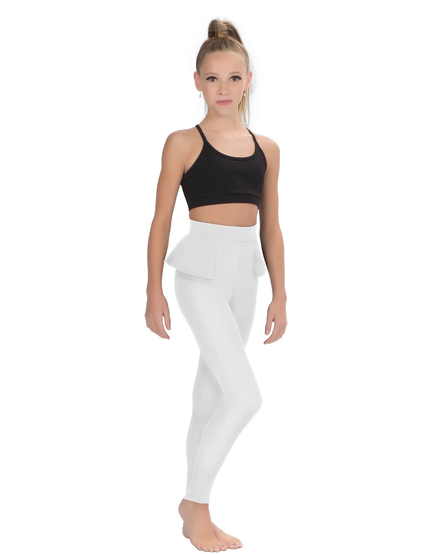 Solid Lycra Peplum Pants
