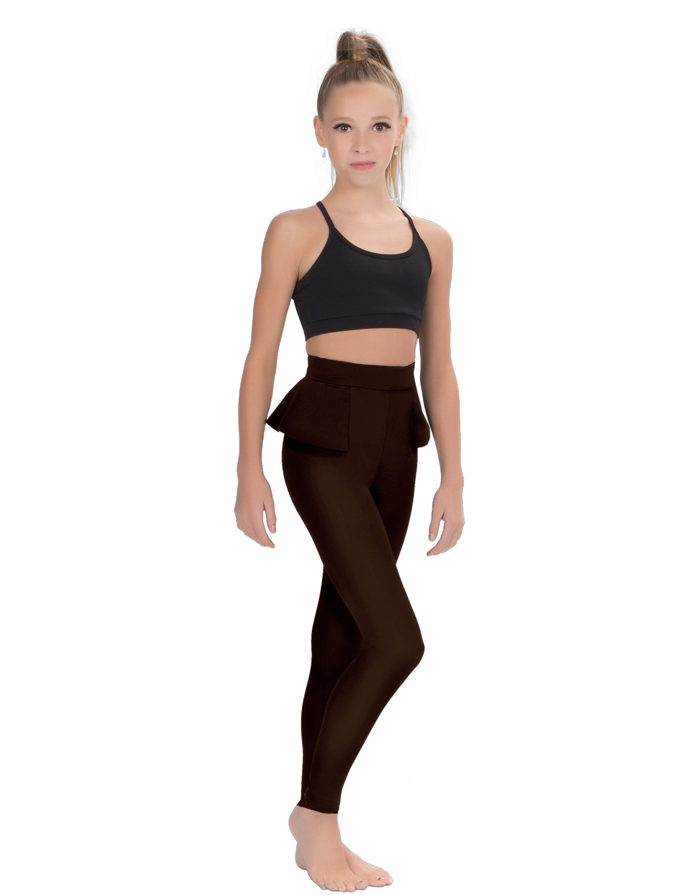 Solid Lycra Peplum Pants