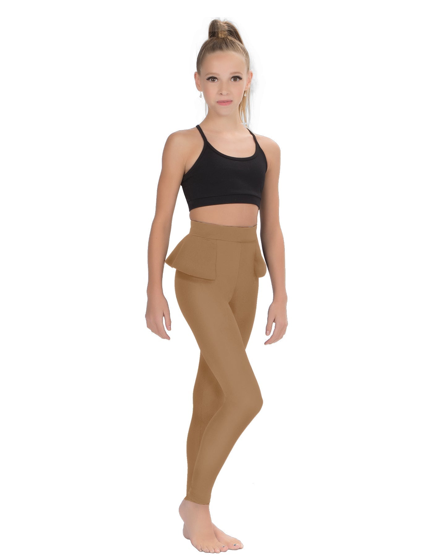 Solid Lycra Peplum Pants