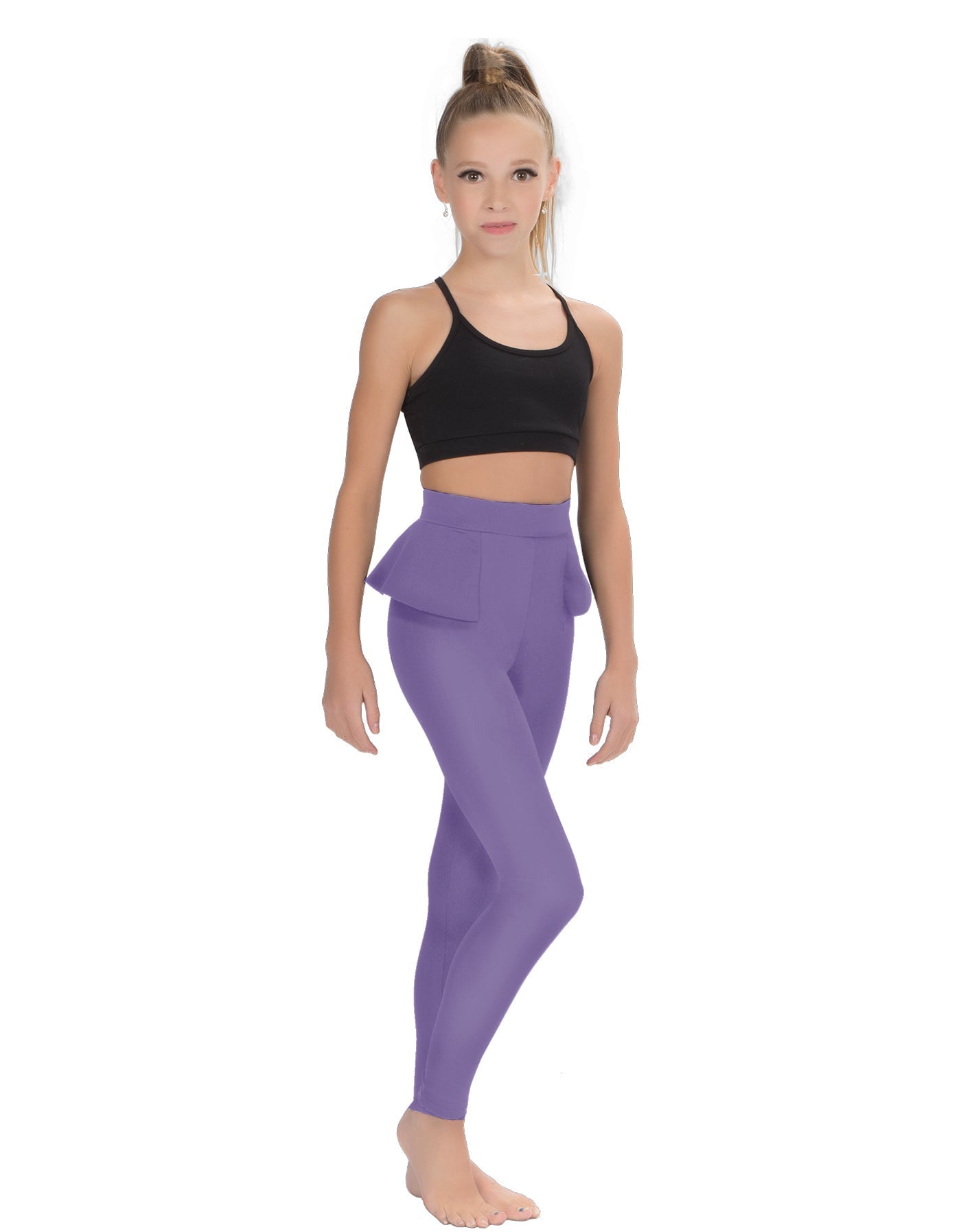 Solid Lycra Peplum Pants