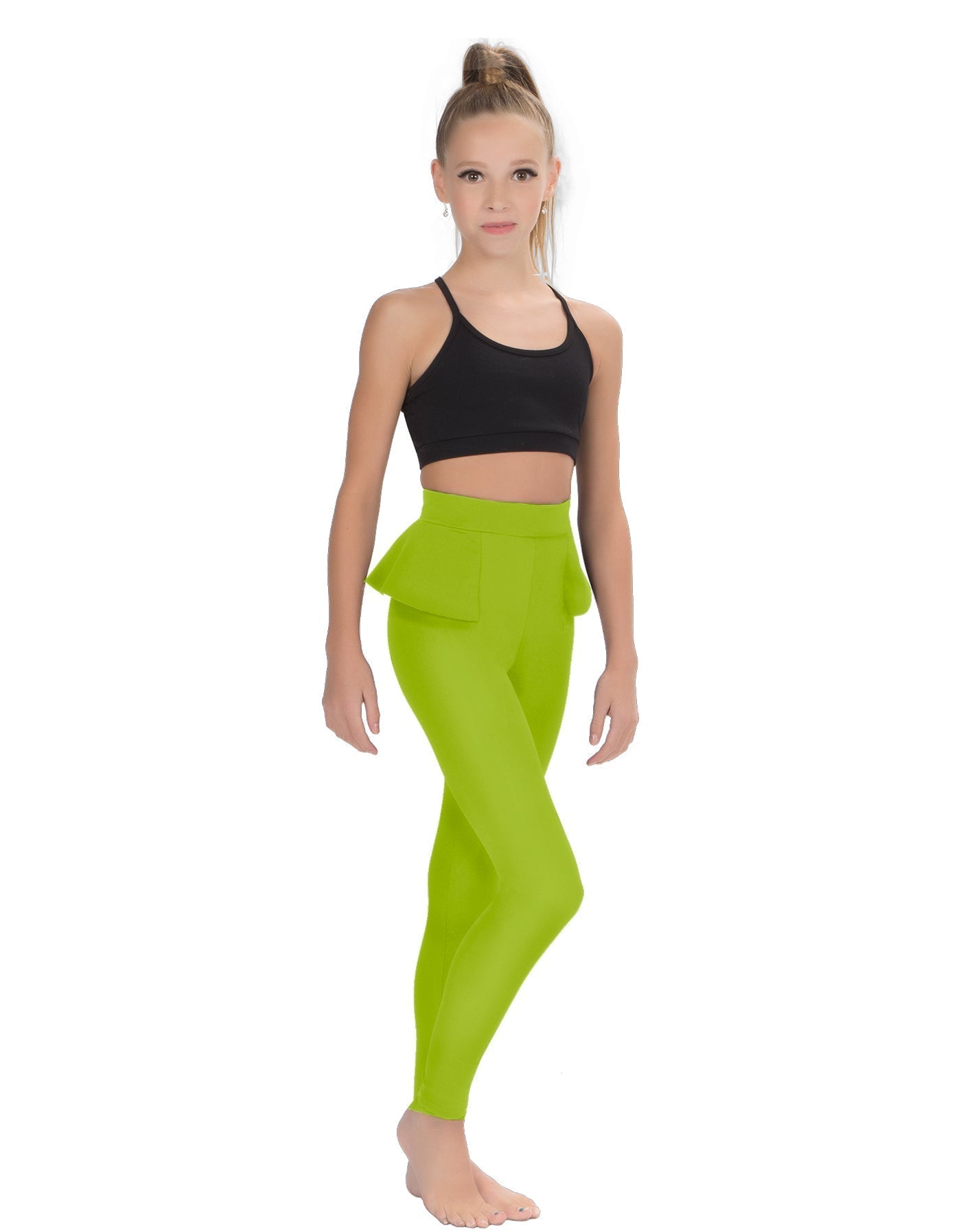 Solid Lycra Peplum Pants