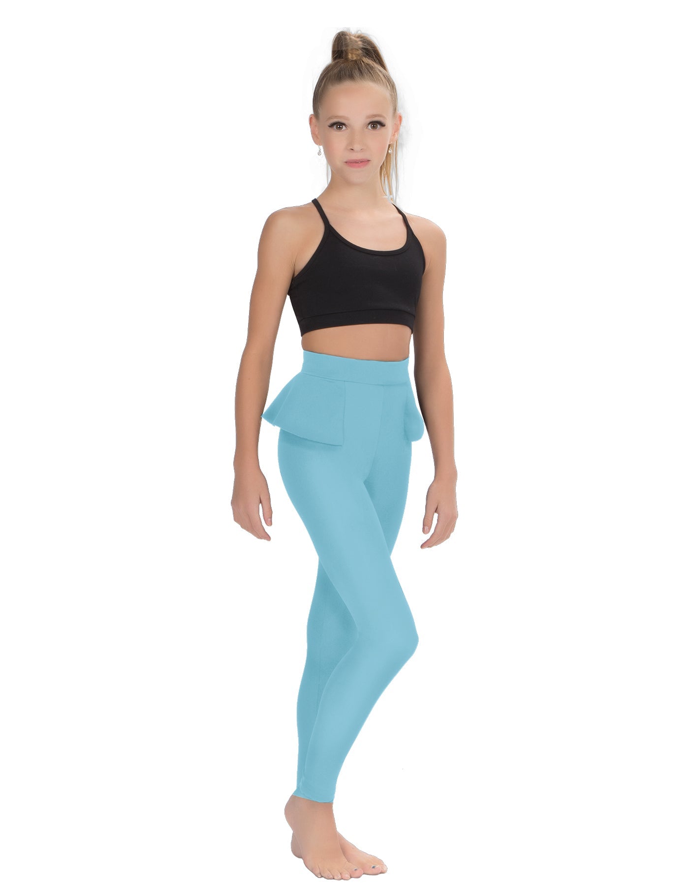 Solid Lycra Peplum Pants