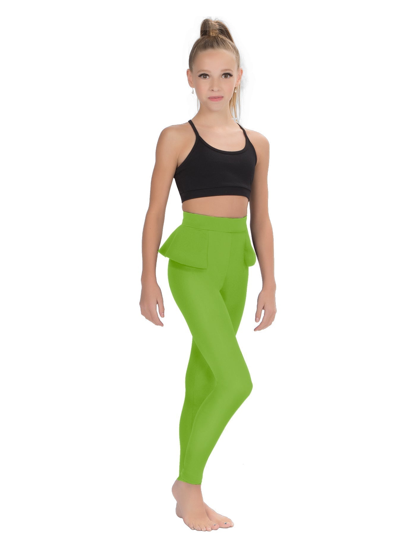 Solid Lycra Peplum Pants