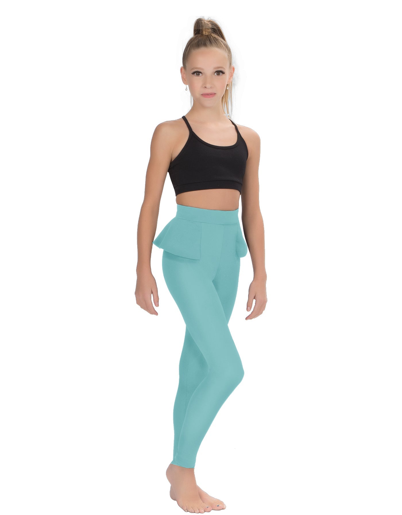 Solid Lycra Peplum Pants