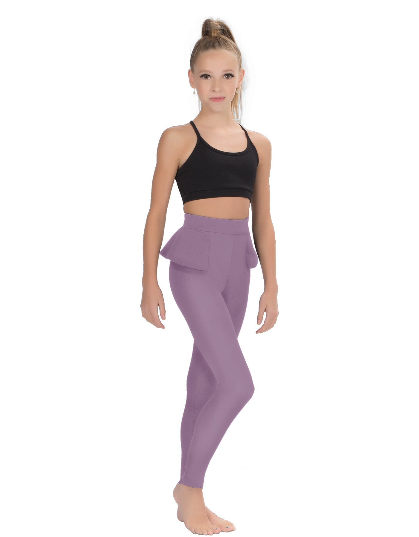 Solid Lycra Peplum Pants