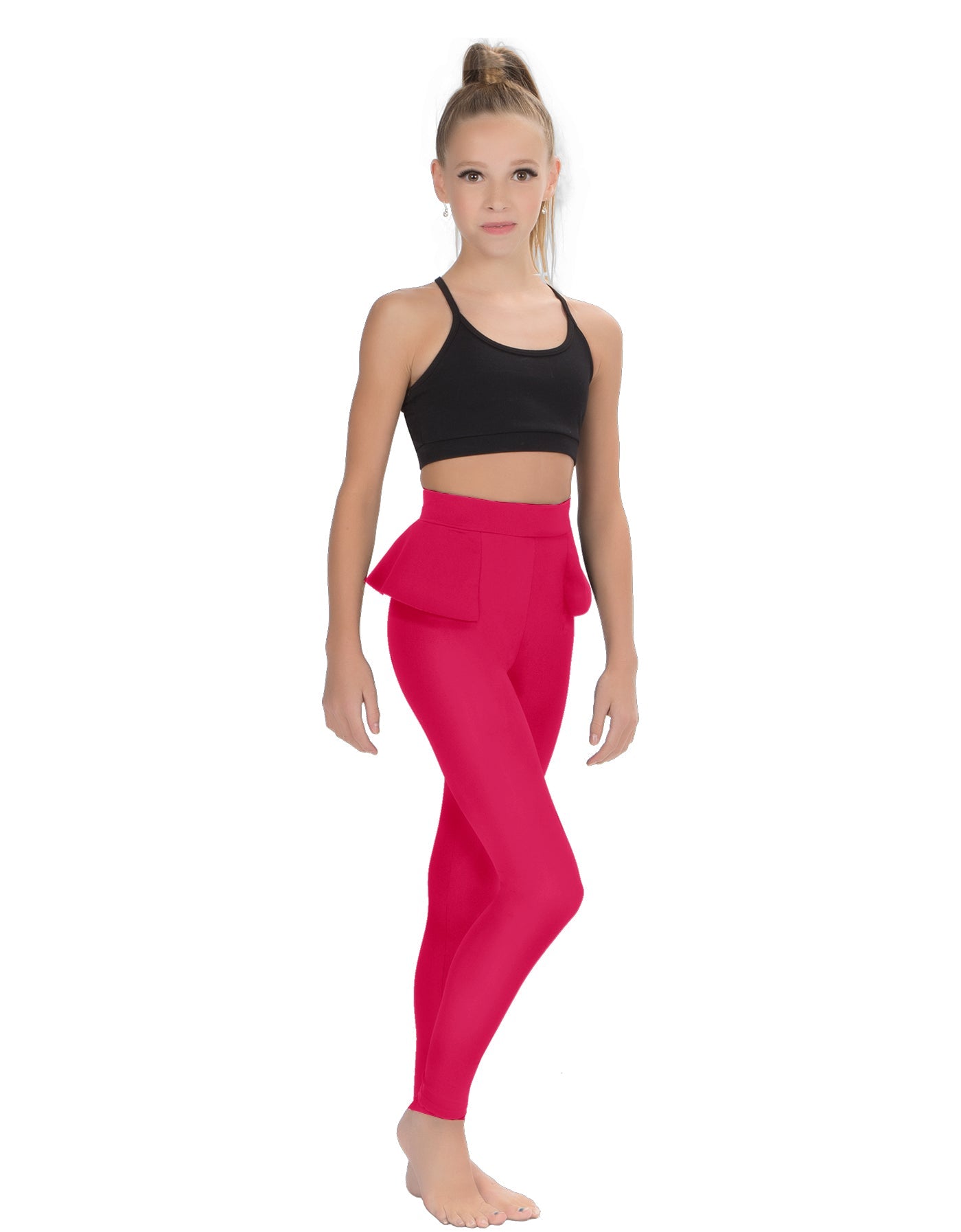 Solid Lycra Peplum Pants