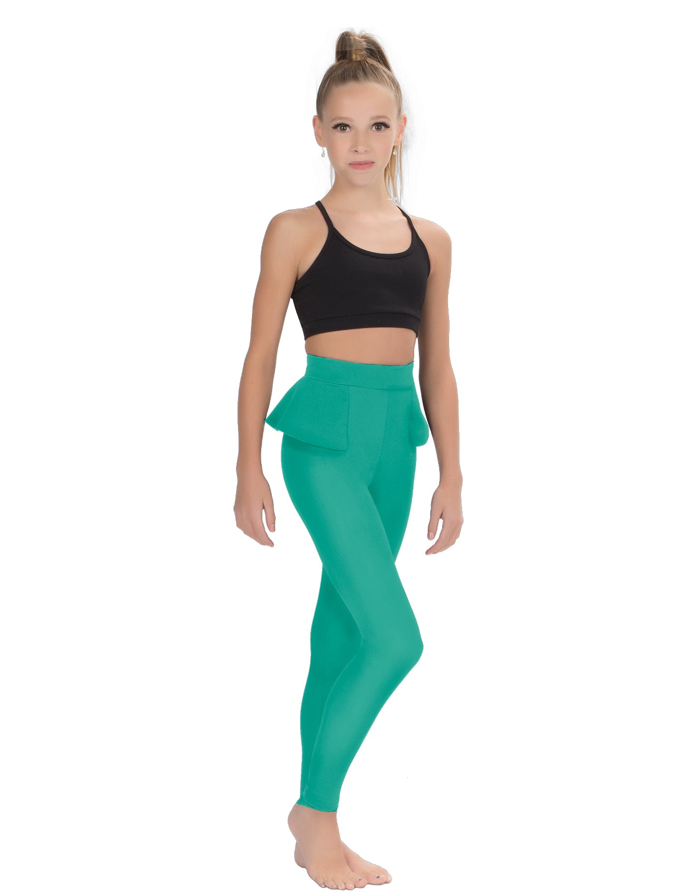 Solid Lycra Peplum Pants