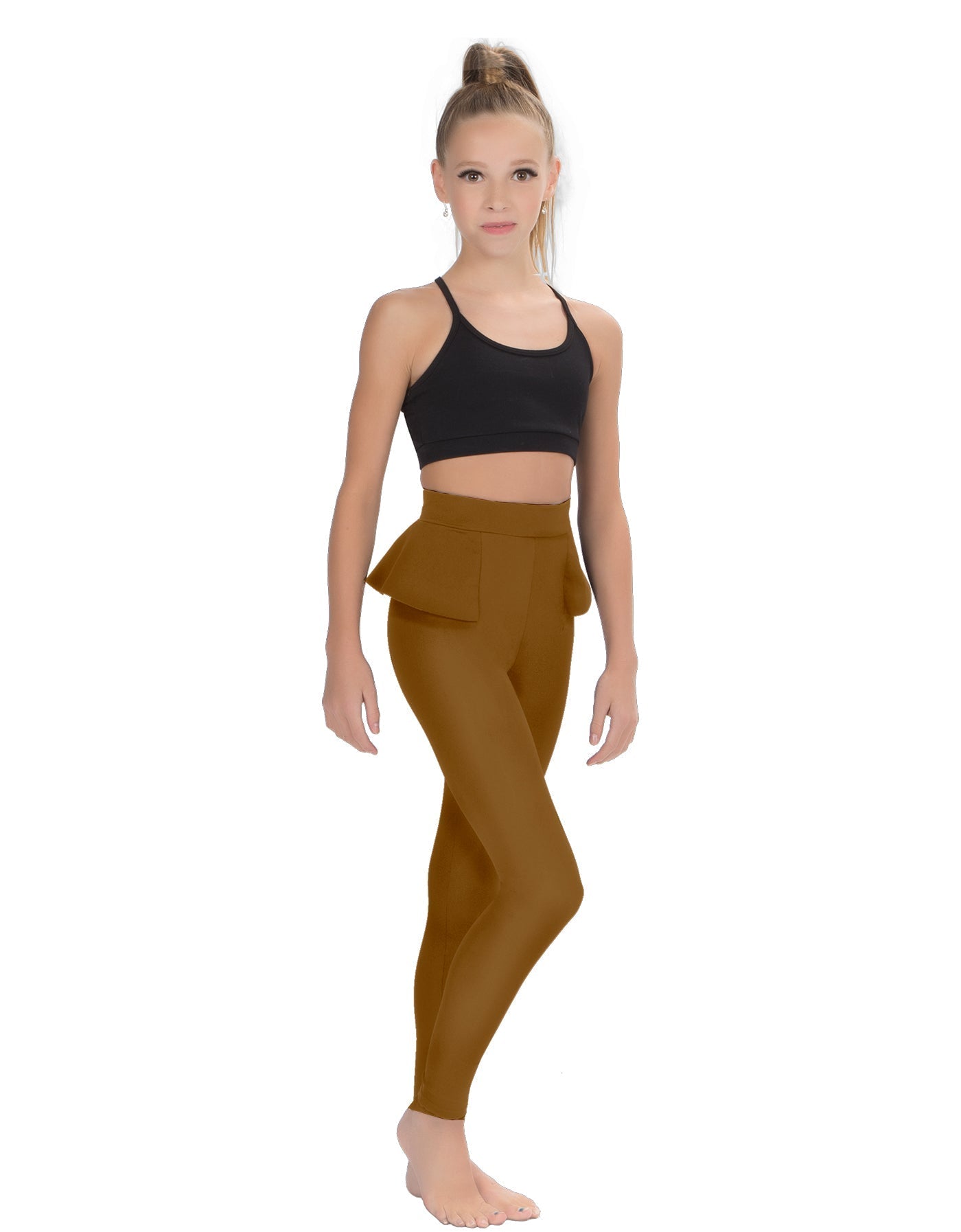 Solid Lycra Peplum Pants