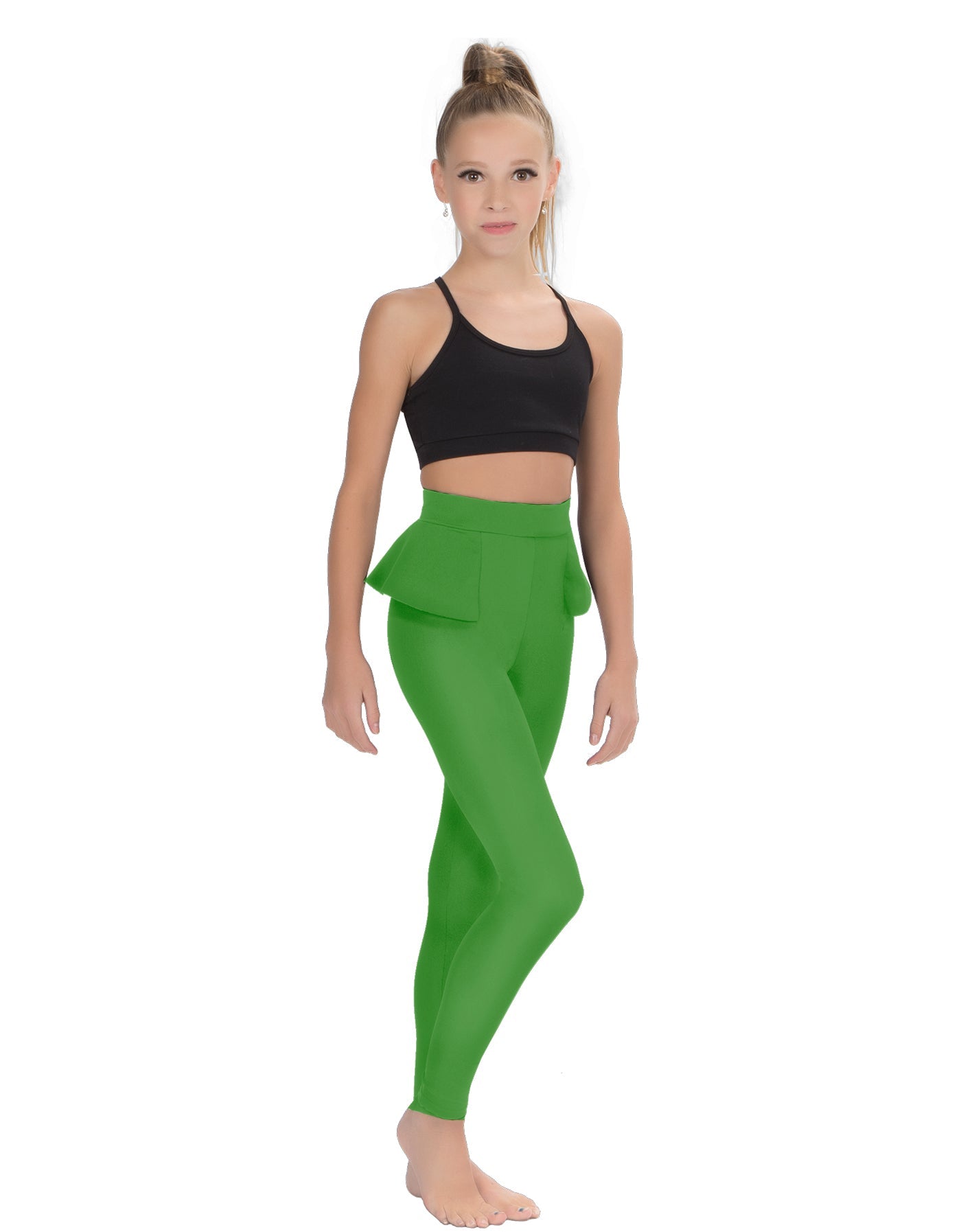 Solid Lycra Peplum Pants
