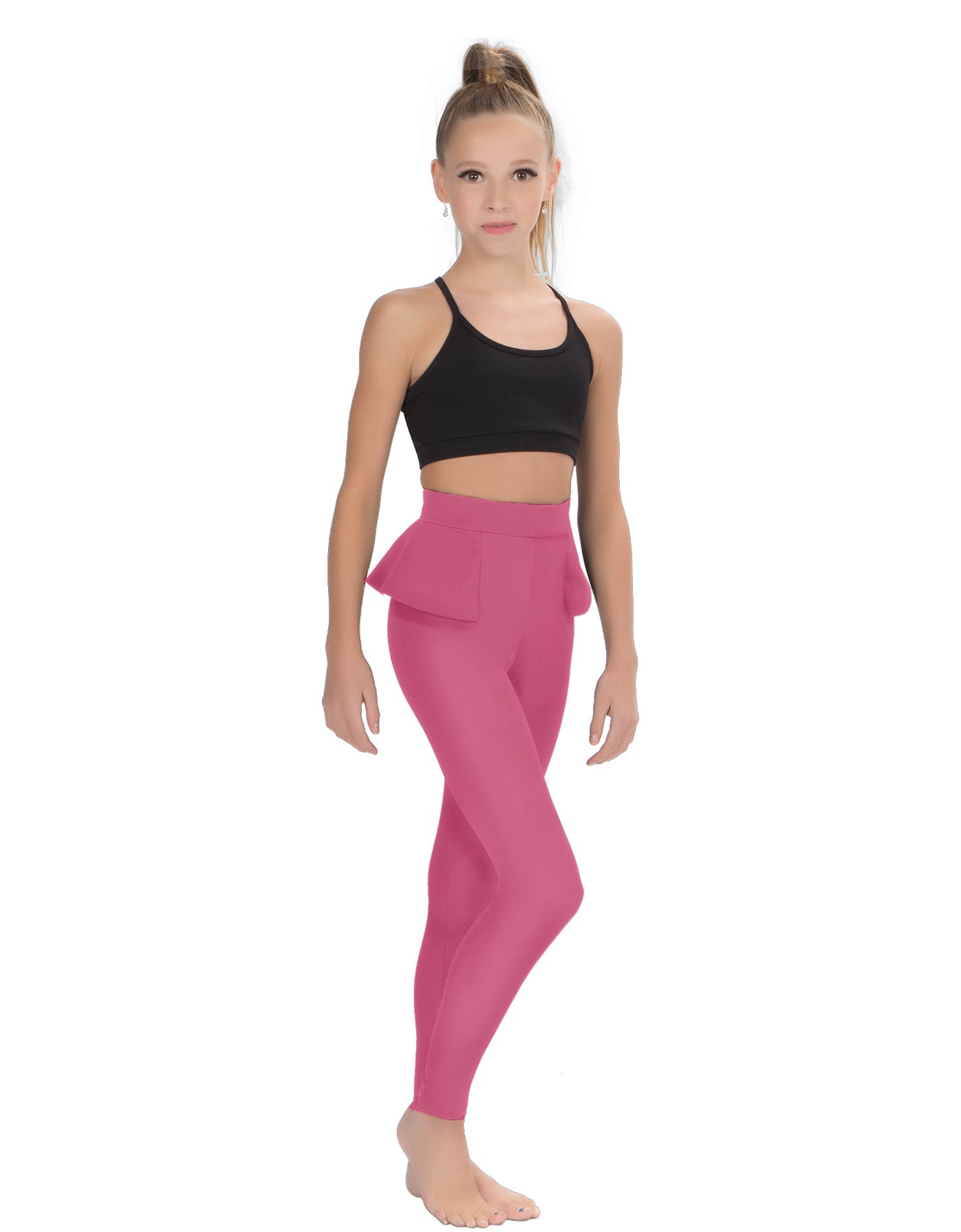 Solid Lycra Peplum Pants