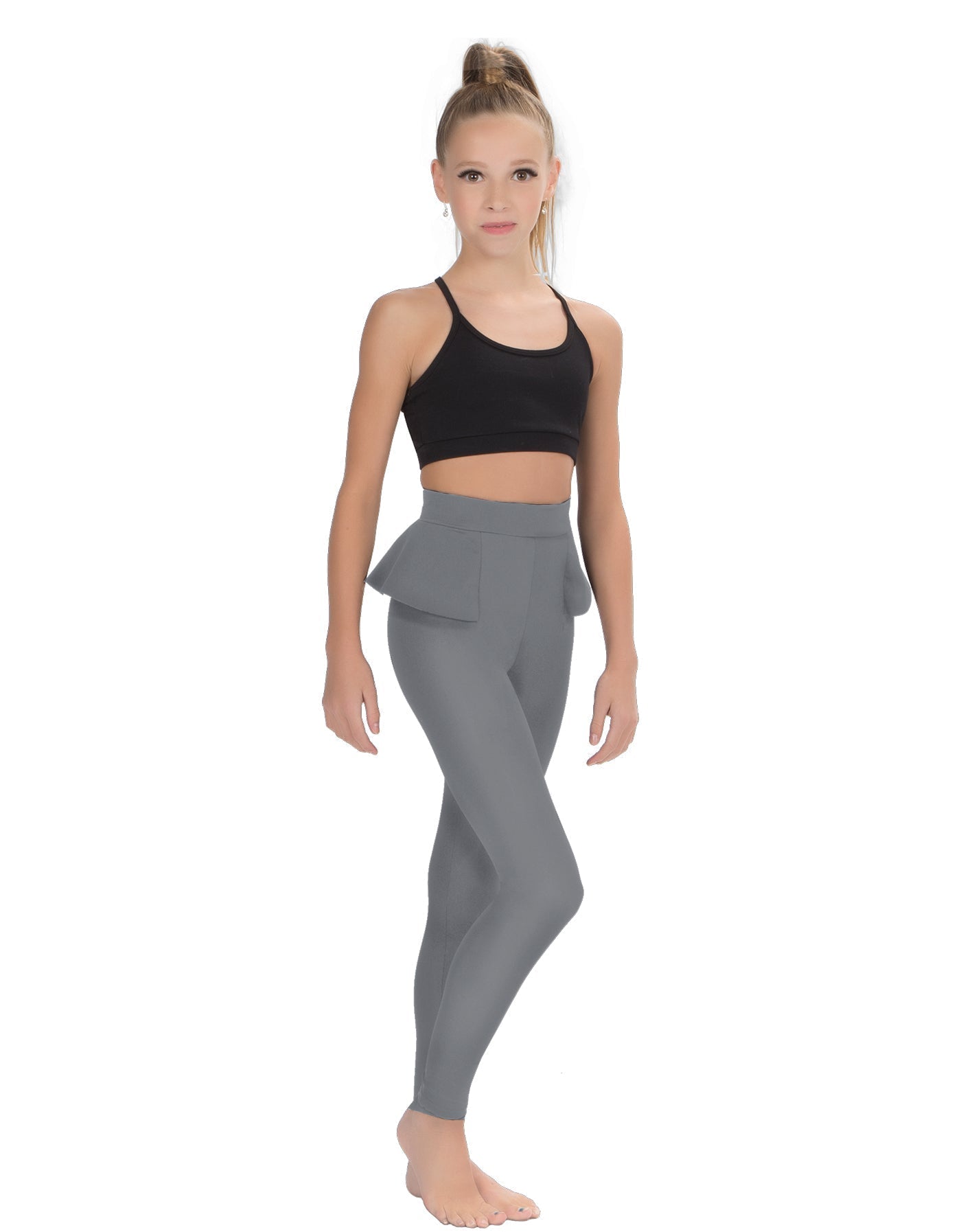 Solid Lycra Peplum Pants