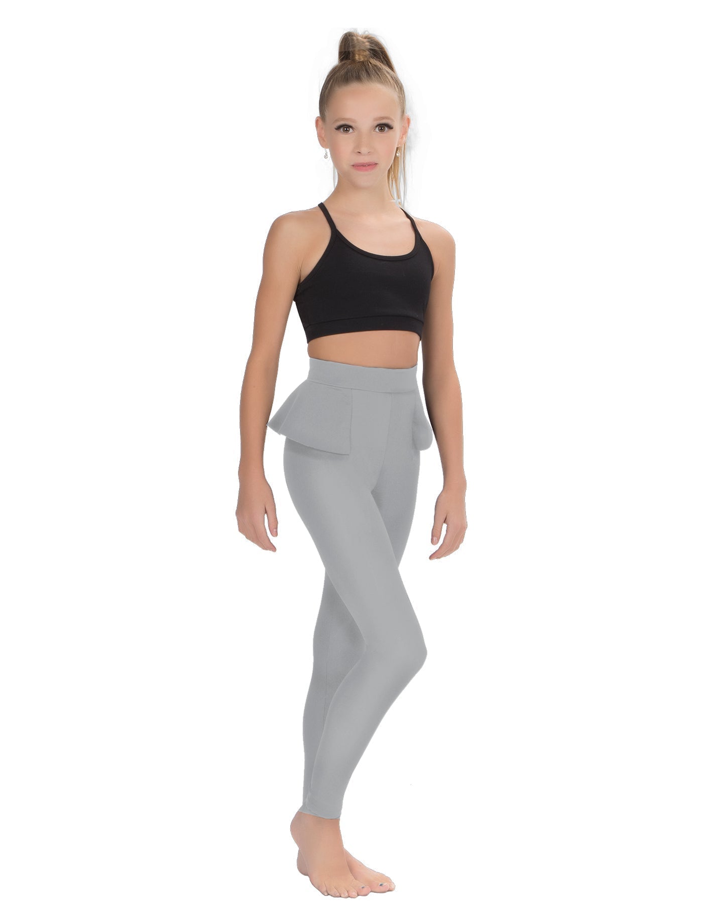 Solid Lycra Peplum Pants