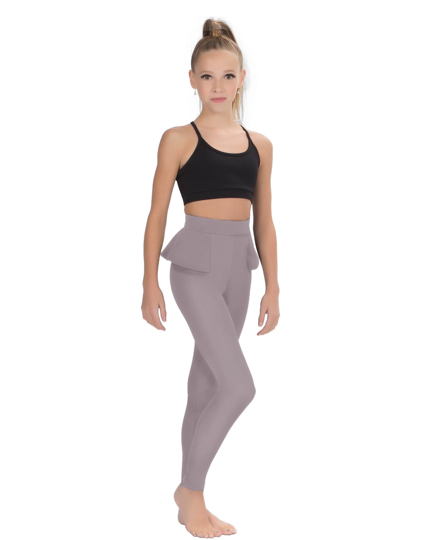Solid Lycra Peplum Pants