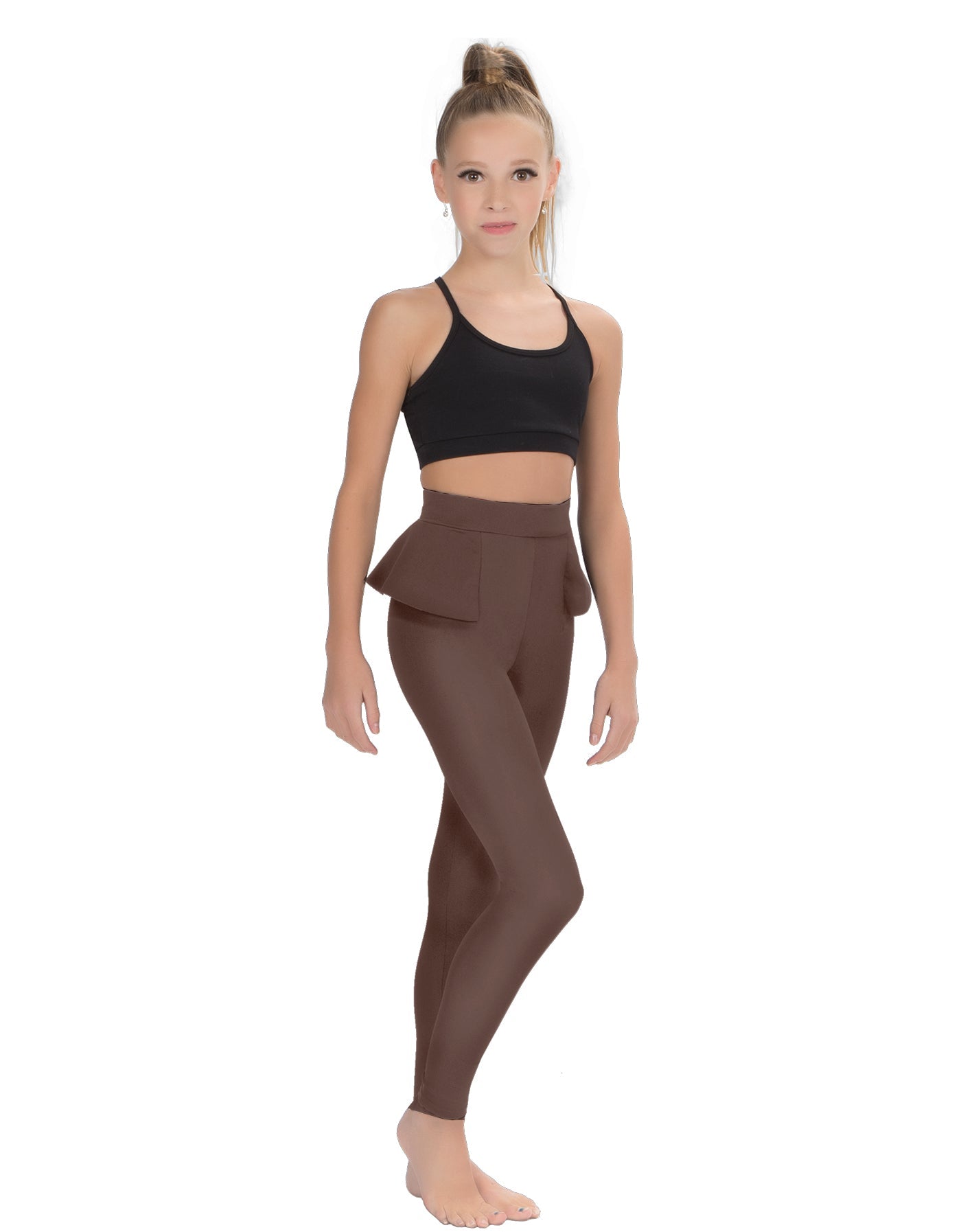 Solid Lycra Peplum Pants