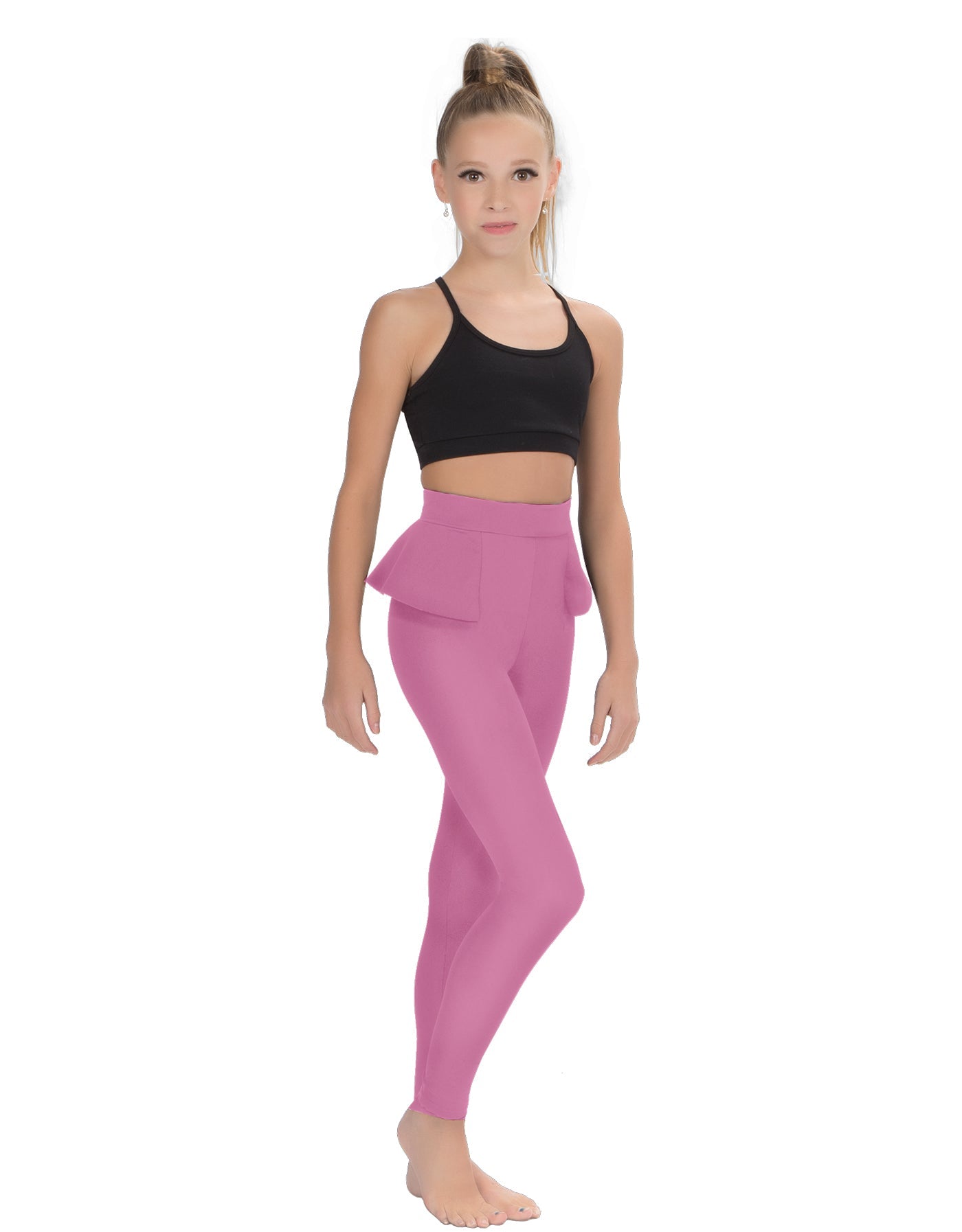 Solid Lycra Peplum Pants