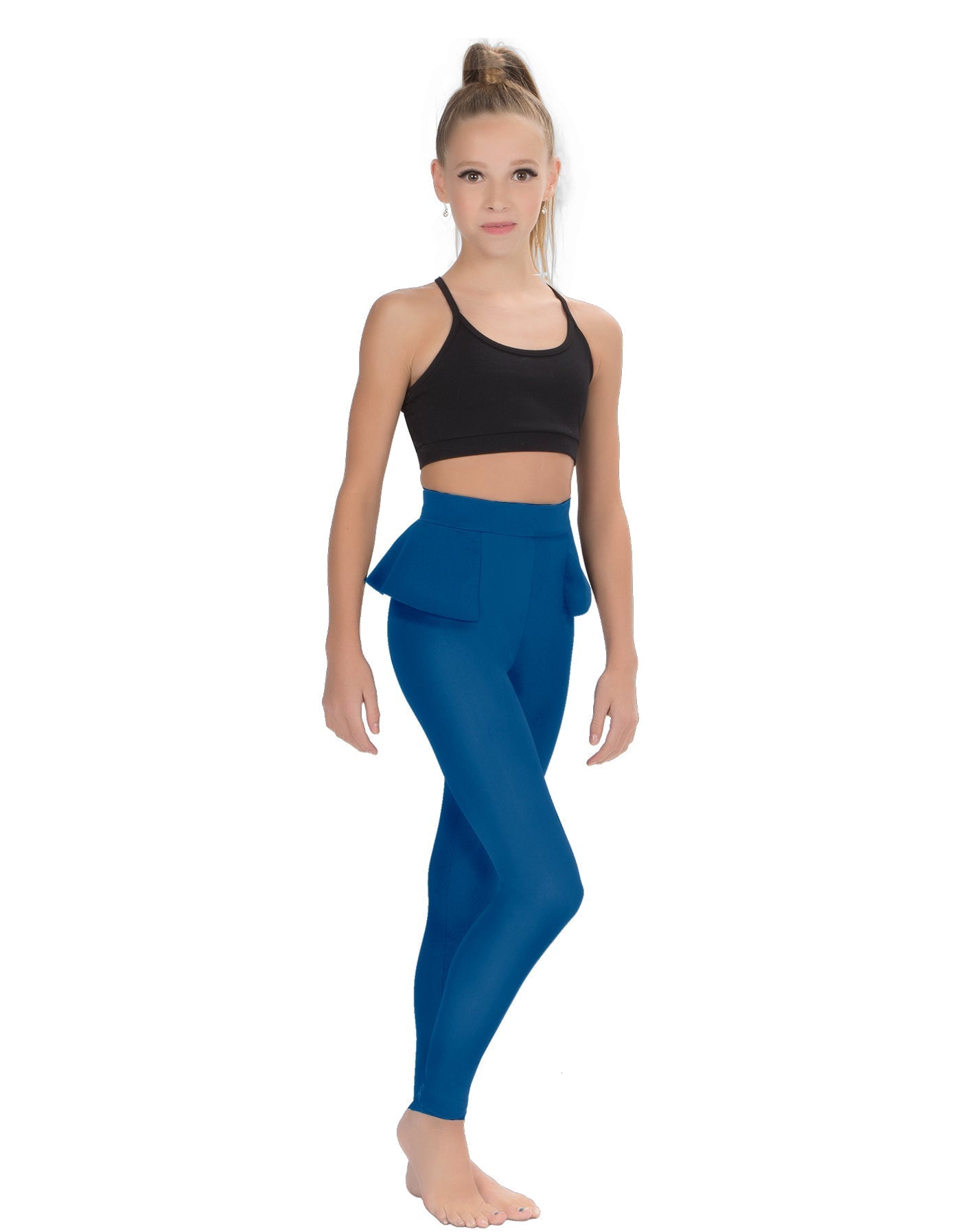 Solid Lycra Peplum Pants