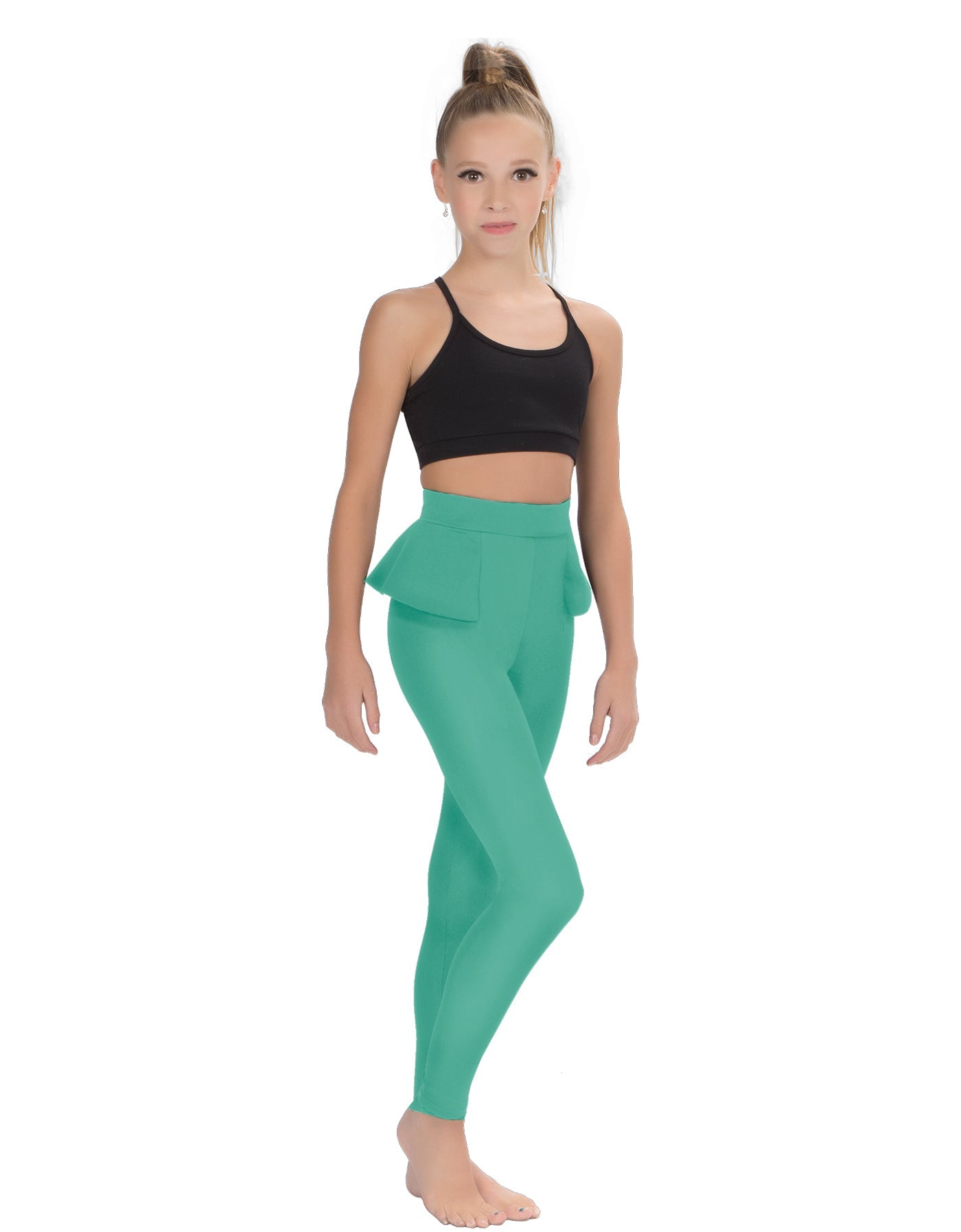Solid Lycra Peplum Pants