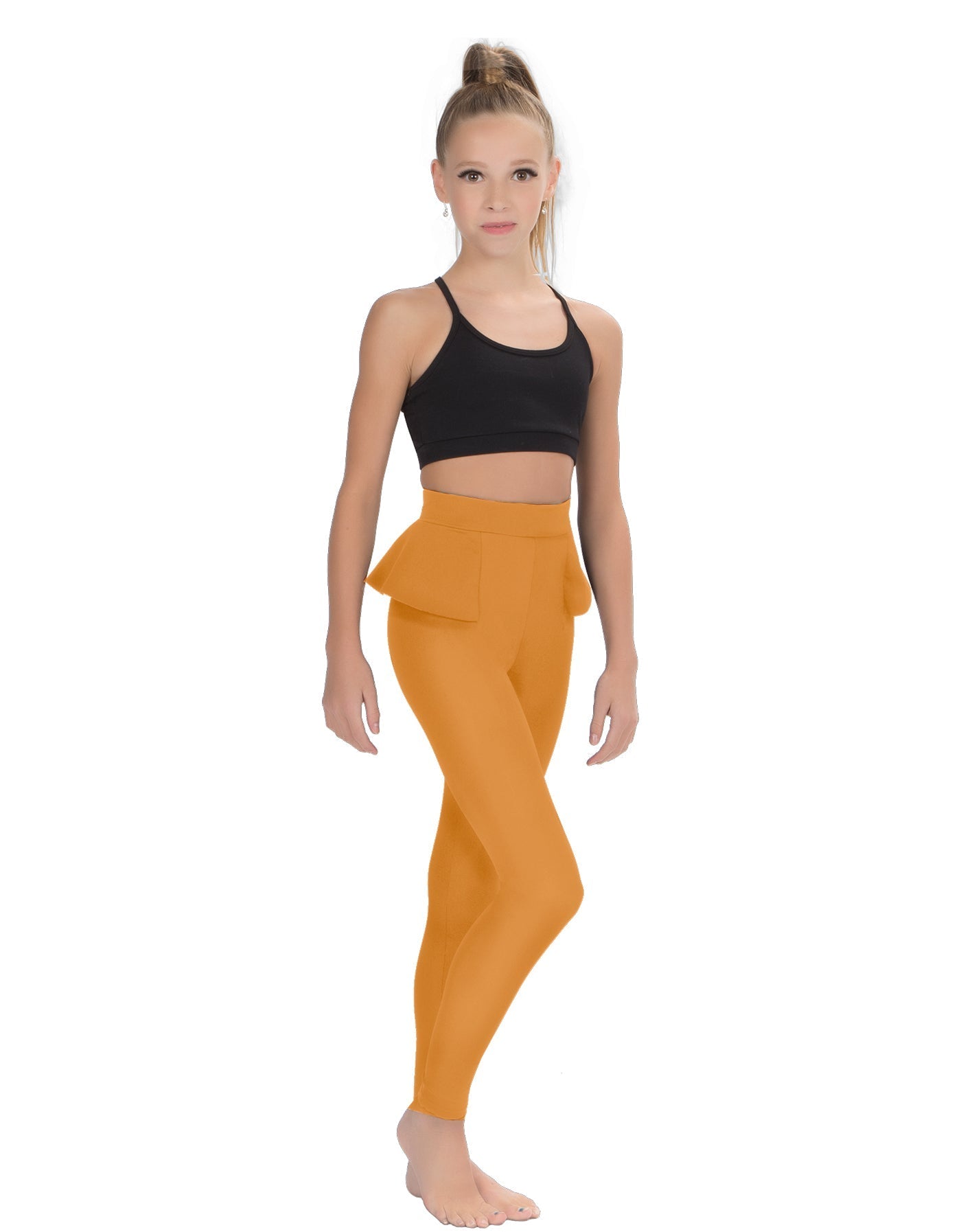 Solid Lycra Peplum Pants