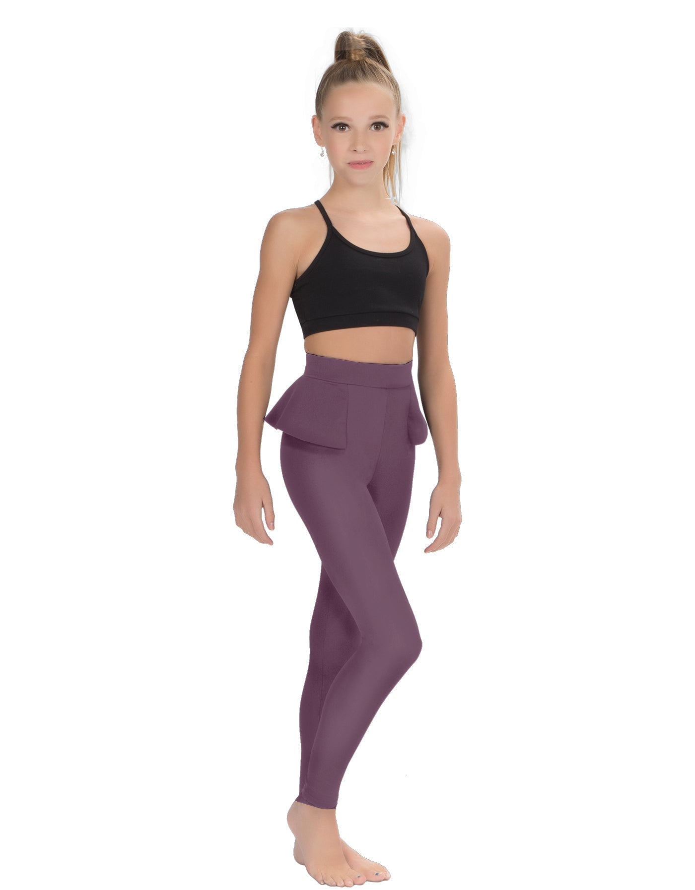 Solid Lycra Peplum Pants
