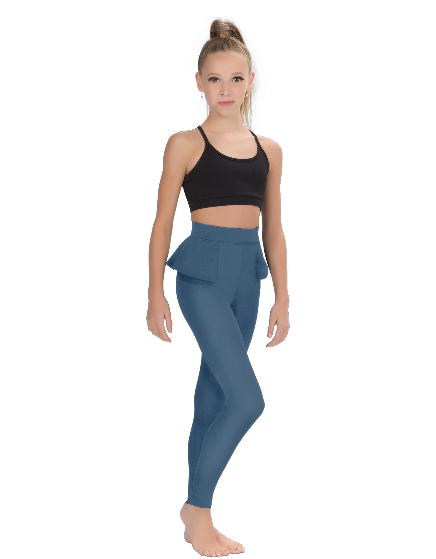 Solid Lycra Peplum Pants