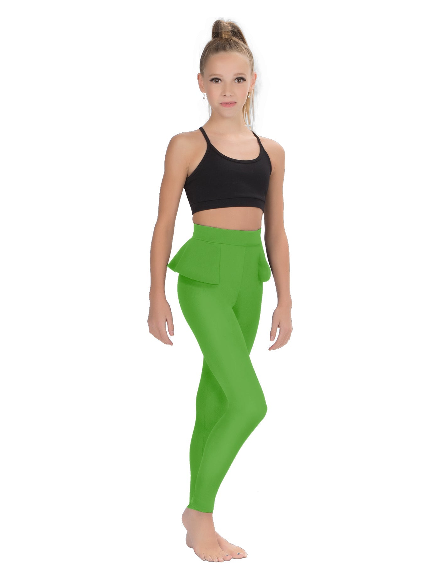 Solid Lycra Peplum Pants