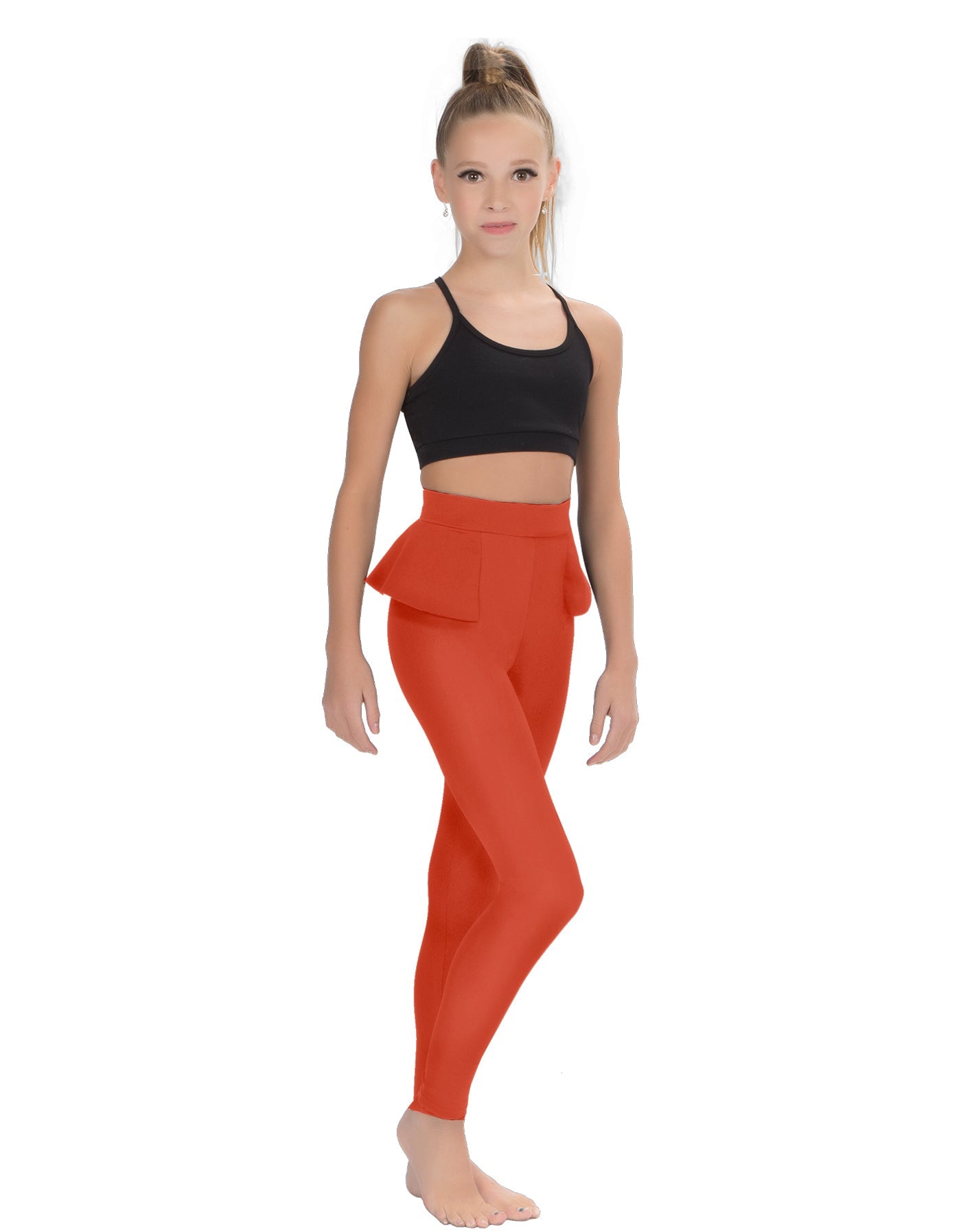 Solid Lycra Peplum Pants