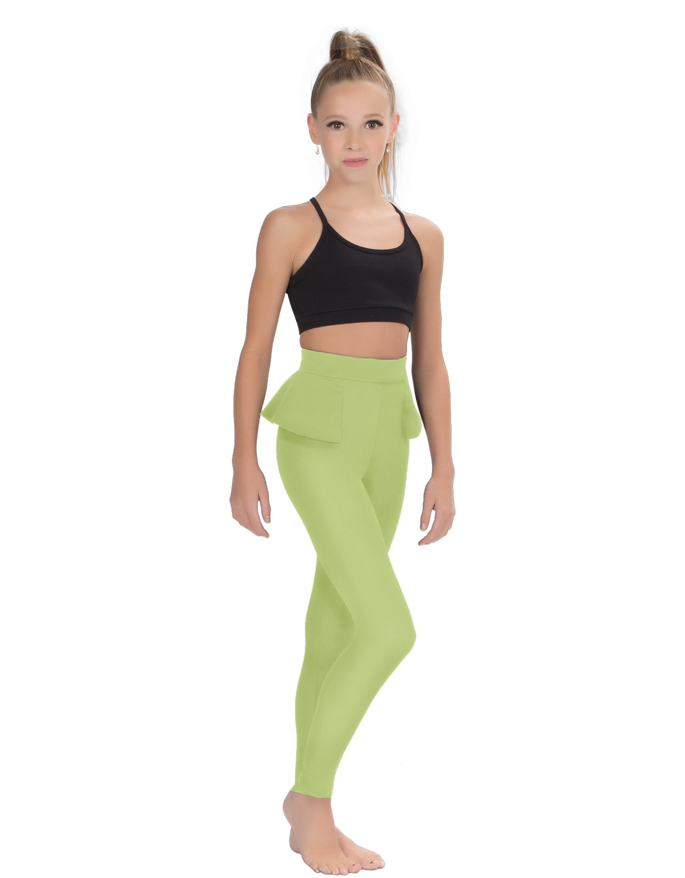 Solid Lycra Peplum Pants