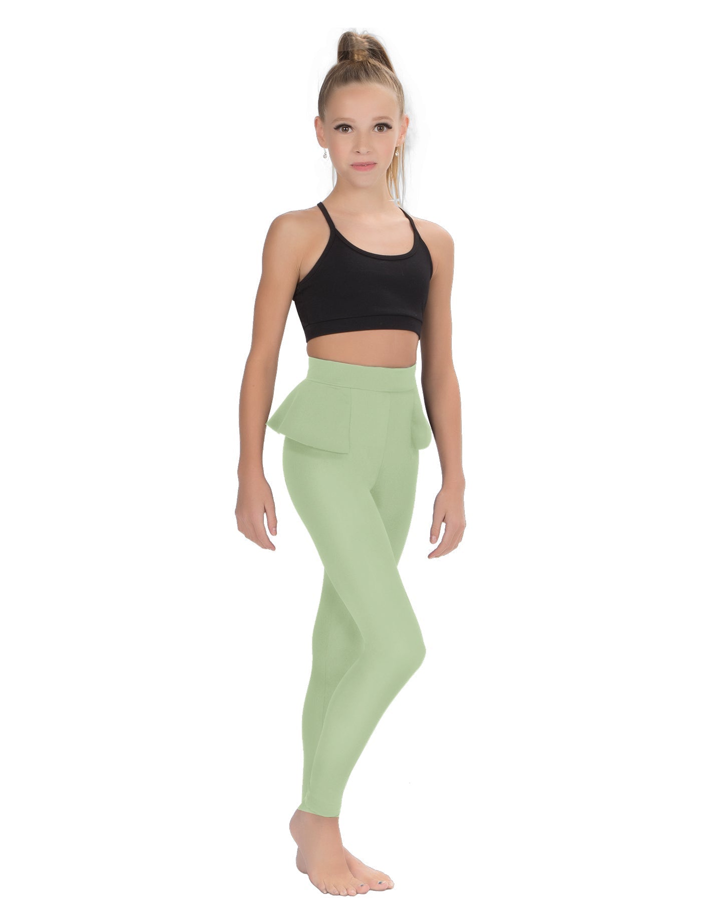 Solid Lycra Peplum Pants