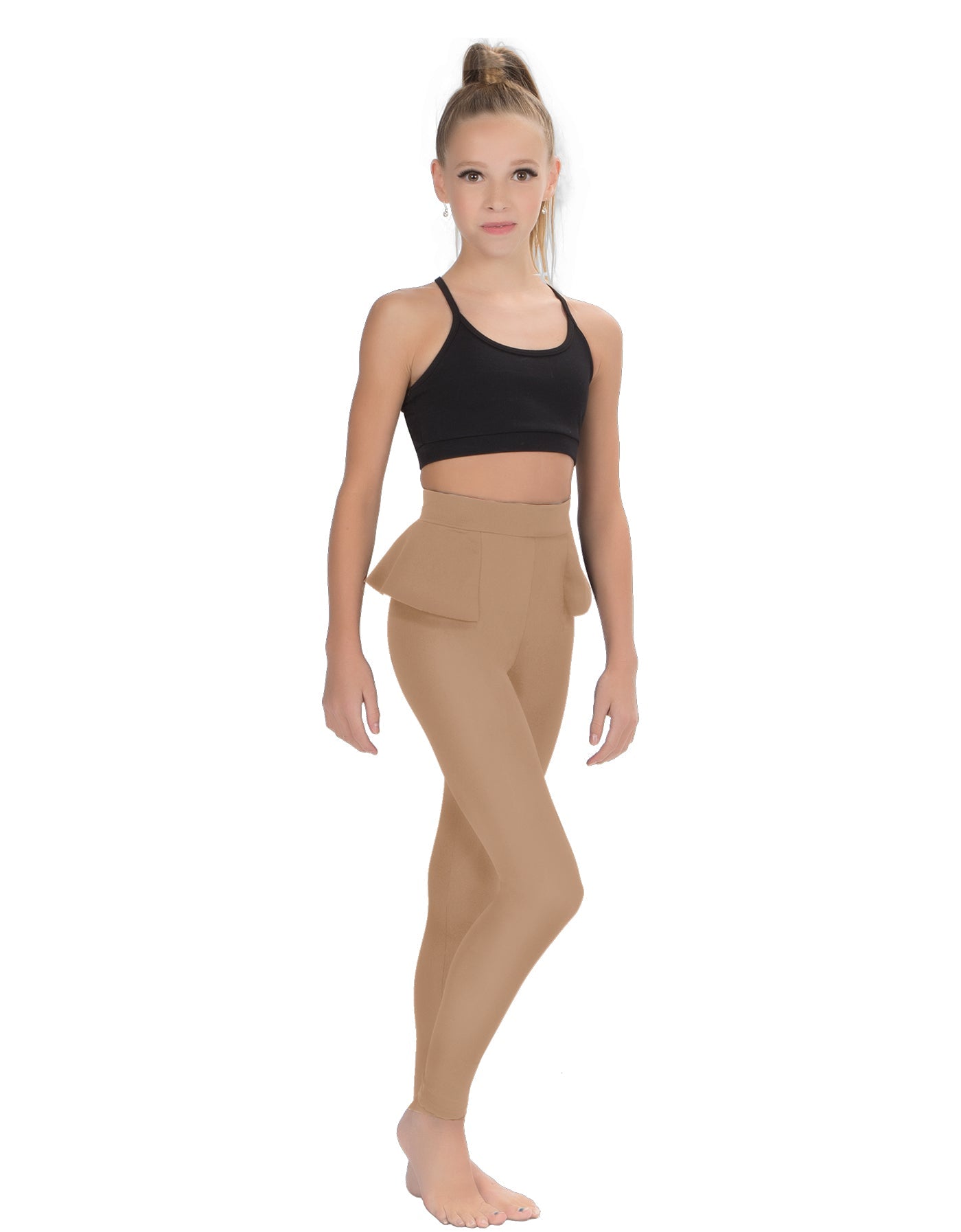 Solid Lycra Peplum Pants