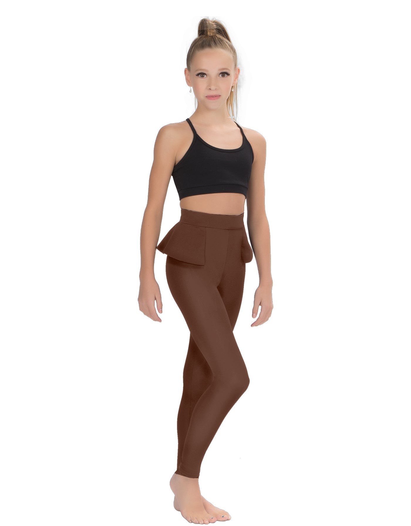 Solid Lycra Peplum Pants