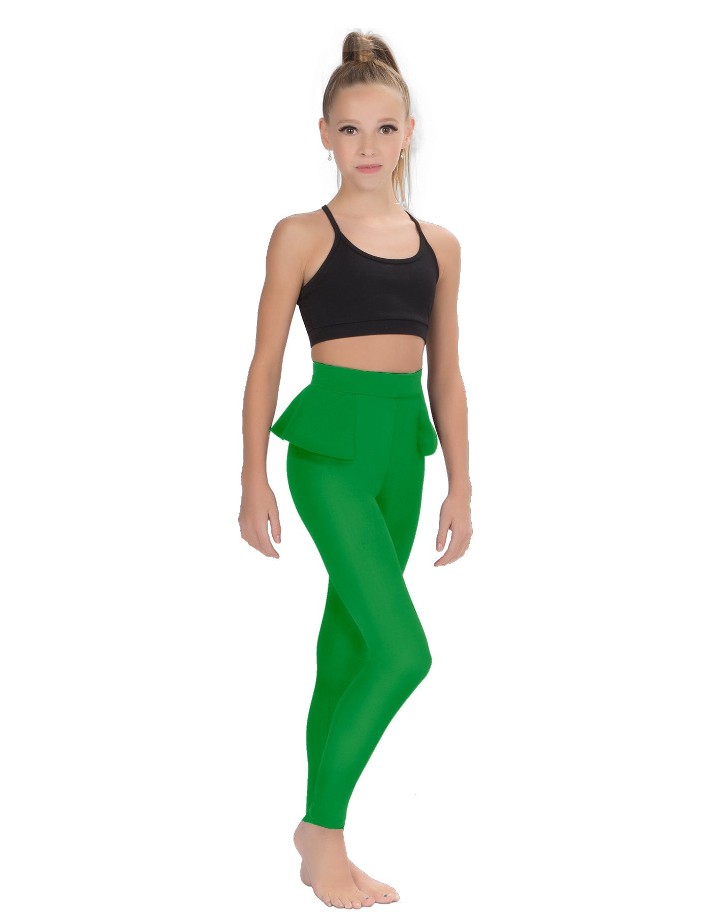 Solid Lycra Peplum Pants